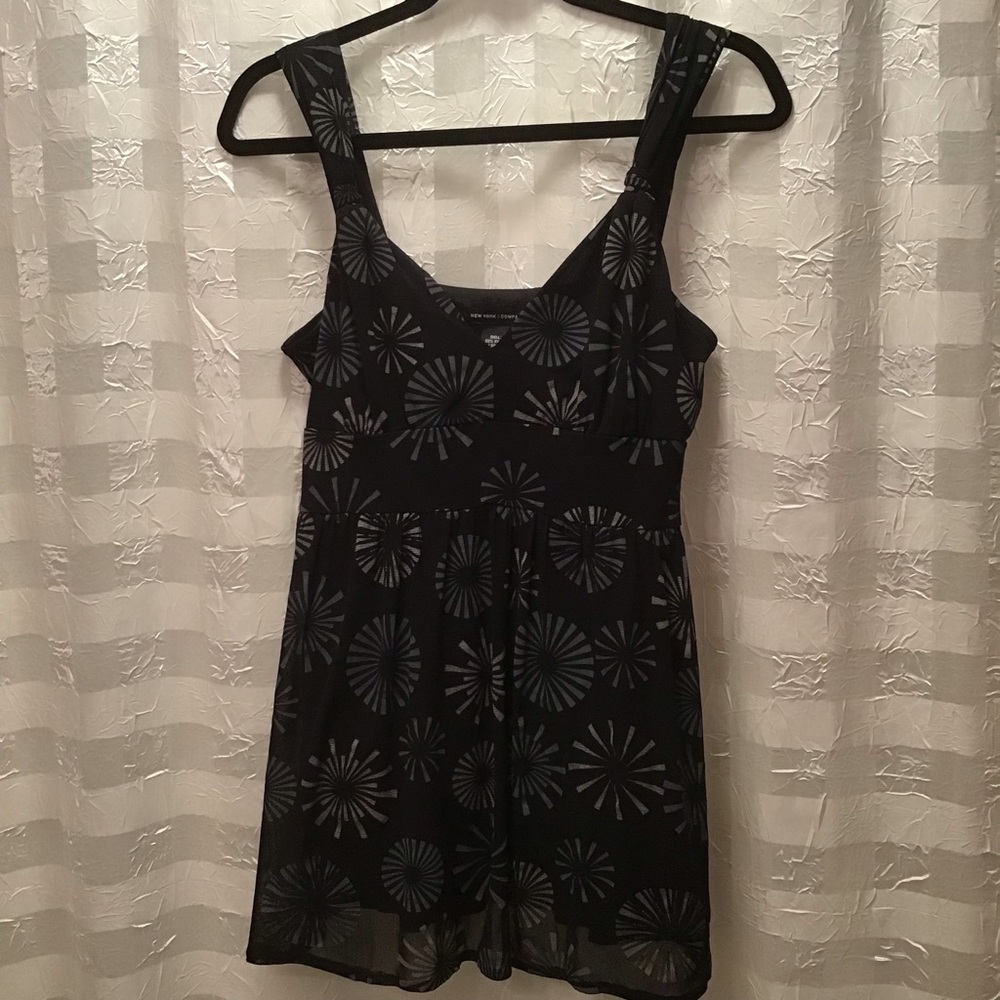New York & Company Lined Babydoll Tank Top, Size M